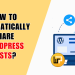 How to automatically share WordPress posts
